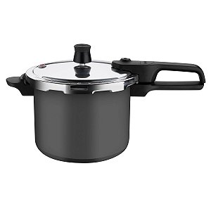 Panela de Pressão Rochedo Segura 4,5L Fechamento Externo Grafite