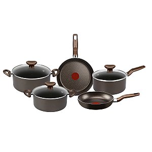 Jogo de Panelas Rochedo Expert Chocolate 5 peças