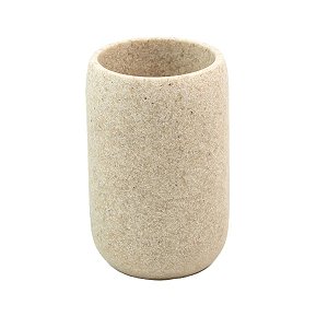 Porta Objetos Oikos de Resina Oval Areia