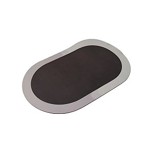 Tapete de Banheiro Oikos Antiderrapante Seca Rápido Oval