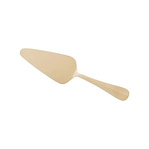 Espátula de Aço Inox Lyor para Bolo Positano Dourada 25cm