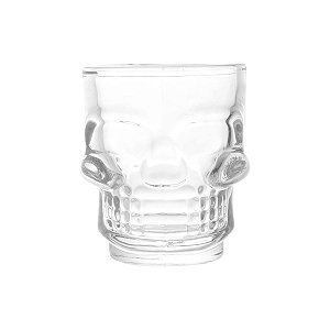 Copo de Shot de Vidro Lyor Caveira Rock Style 50ml