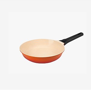 Frigideira Hercules Antiaderente 24cm Indução Ceramico Laranja