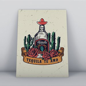 Quadro Canvas Love Tequila