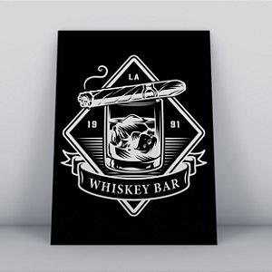 Quadro Canvas  Whisky Bar (03)