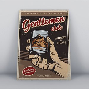 Quadro Canvas Gentlemen Club
