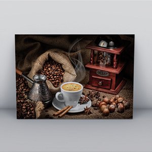 Quadro Canvas Quadro Café Retrô