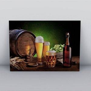 Quadro Canvas  Beba à Vontade Cerveja