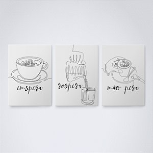 Trio Quadro Canvas Insp, Resp, M Pira