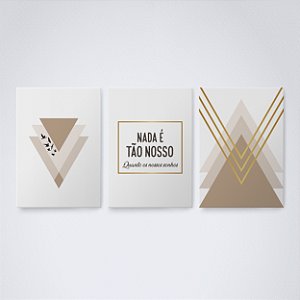 Trio Quadro Canvas Sonhos