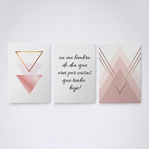 Trio Quadro Canvas Gratidão