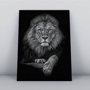 Quadro Canvas Leão de Judá (P&B)