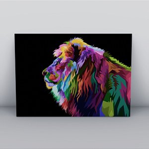 Quadro Canvas Color Leão