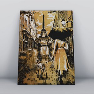 Quadro Canvas Menina Passeando
