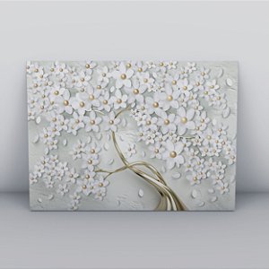 Quadro Canvas B&D - Árvore Florida