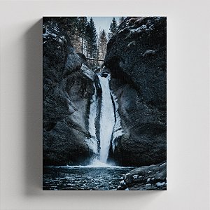 Quadro Canvas Cachoeira Neve