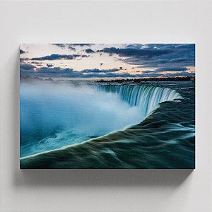 Quadro Canvas Cachoeira Nuvens