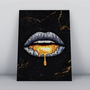 Quadro Canvas Boca dollar
