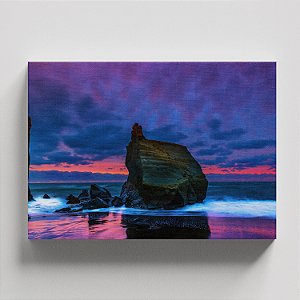 Quadro Canvas Paisagem Pedra no mar