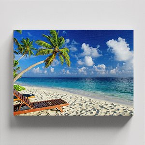 Quadro Canvas Praia Cristalina