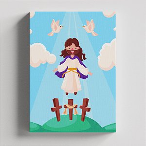 Quadro Canvas Religioso Infantil