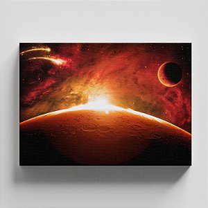 Quadro Canvas Galáxias e Planetas - Sol