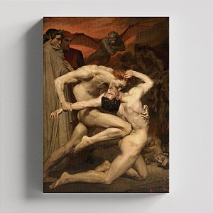 Quadro Canvas Dante and Virgil in Hell
