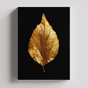 Quadro Canvas - Folha dourada