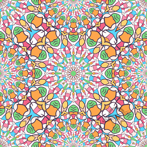 Sintético Emborrachado Mandala Equilíbrio Interior 50cm