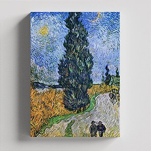 Quadro Canvas Road With Cypress and Star