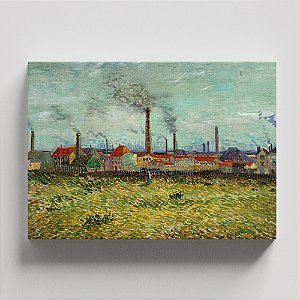 Quadro Canvas Fabriken in Asnières