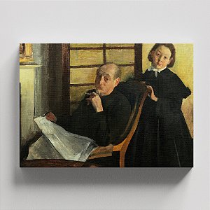 Quadro Canvas Henri Degas and His Niece Lucie Degas