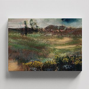 Quadro Canvas Landscape with Smokestacks