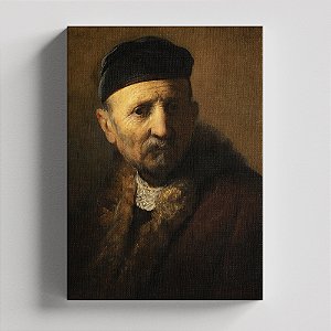 Quadro Canvas Tronie van een oude man