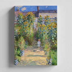 Quadro Canvas The artist's garden in Vétheuil