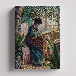 Quadro Canvas Madame Monet Embroidering
