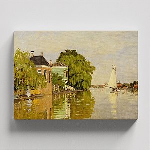 Quadro Canvas Houses on the Achterzaan