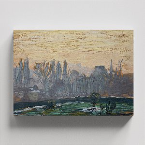 Quadro Canvas Winter Landscape with Evening