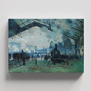 Quadro Canvas Arrival of the Normandy Train, Gare Saint-Lazare