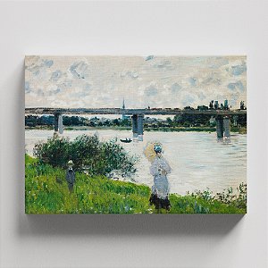 Quadro Canvas The Promenade with The Railroad Bridge