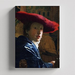 Quadro Canvas Girl with red hat