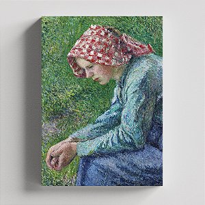 Quadro Canvas Seated Peasant Woman