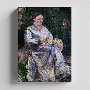 Quadro Canvas Julie Pissarro au jardin