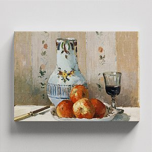 Quadro Canvas Still Life with Apples and Pitcher