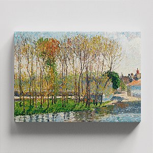 Quadro Canvas The Border Of The Loing In Moret