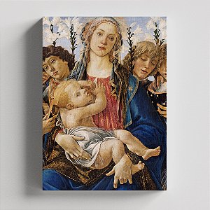 Quadro Canvas Mary with the Child and Singing Angels