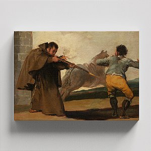Quadro Canvas Friar Pedro Shoots El Maragato as His Horse Runs Off