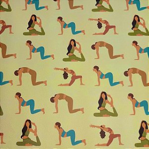 Sintético Doll/Dollaro Yoga Amarelo 50cm