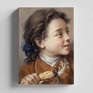 Quadro Canvas Boy with A Carrot