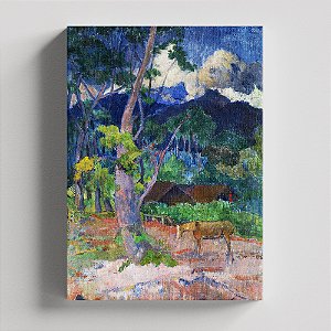 Quadro Canvas Landscape With a Horse